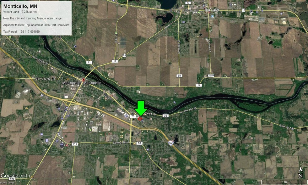 NE Hart Blvd, Monticello, MN à vendre - Aérien - Image 2 de 3