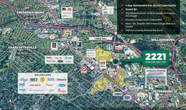 2221 Staples Mill Rd, Richmond, VA for lease Map- Image 2 of 6