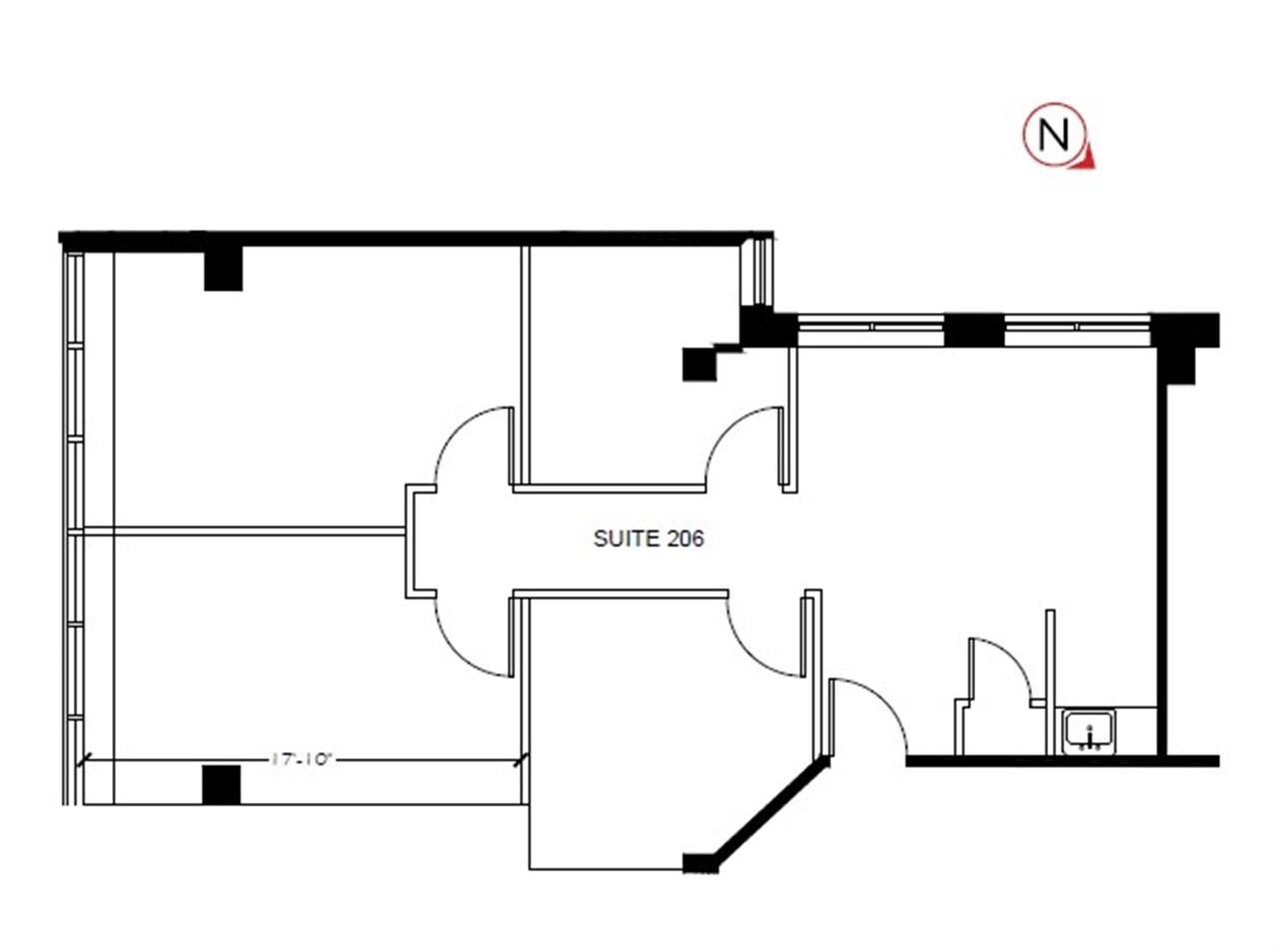 164 Eglinton Ave E, Toronto, ON à louer Plan d’étage- Image 1 de 1