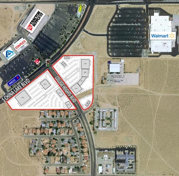 S China Lake Blvd & College Heights Blvd, Ridgecrest, CA for sale - Primary Photo - Image 1 of 1