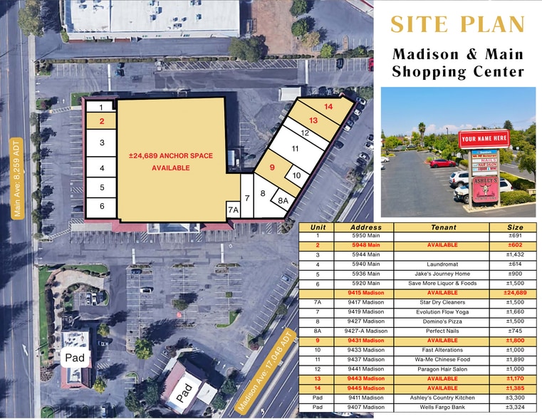 9407-9417 Madison Ave, Orangevale, CA for lease - Building Photo - Image 3 of 10