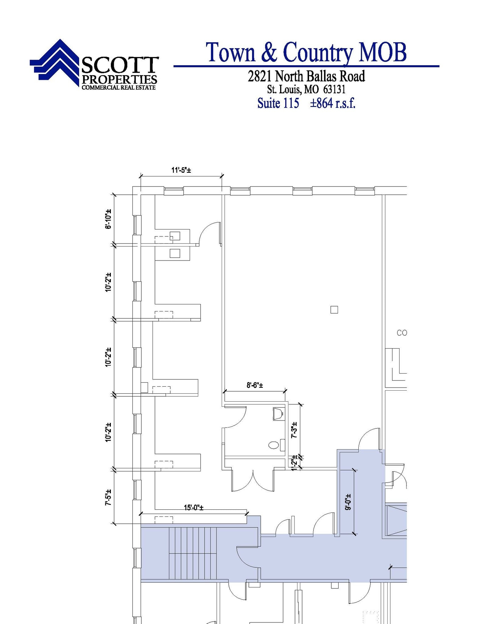 2821 N Ballas Rd, Town and Country, MO for lease Interior Photo- Image 1 of 1