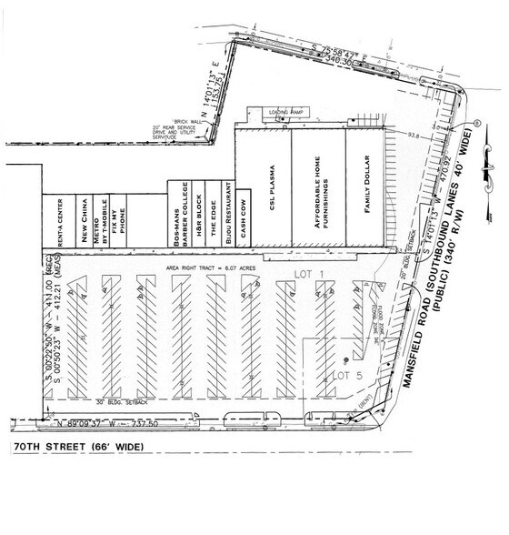 2710-2758 W 70th St, Shreveport, LA à louer - Plan de site - Image 3 de 6