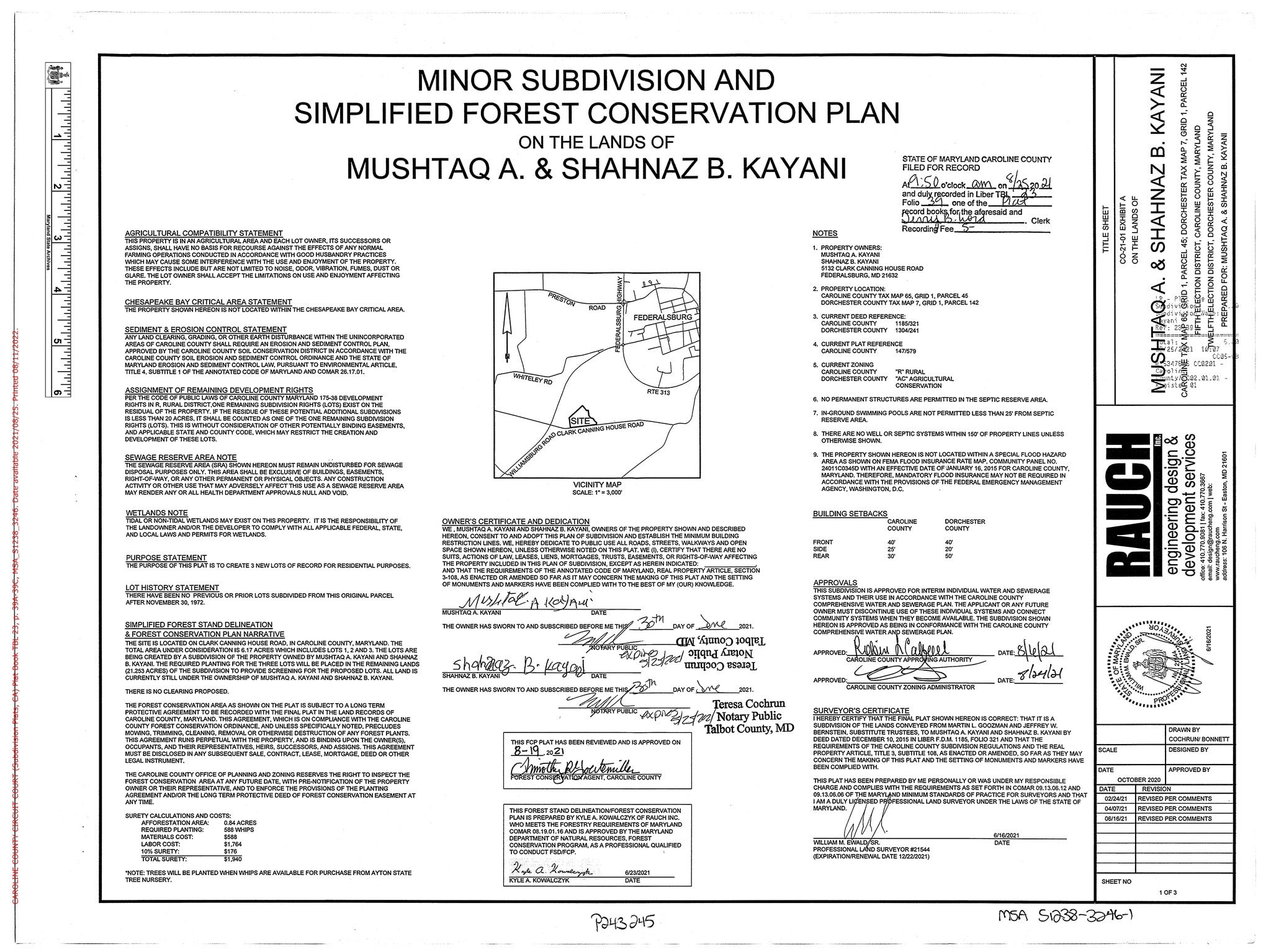 Lot 1 Clark Canning House Road, Federalsburg, MD for sale Site Plan- Image 1 of 2