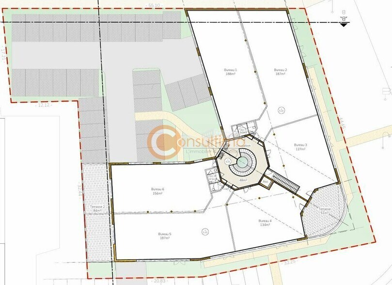 Office in Saint-Aubin-de-Médoc for sale - Site Plan - Image 2 of 3