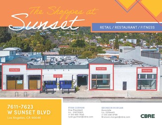 Plus de détails pour 7611-7623 W Sunset Blvd, Los Angeles, CA - Vente au détail à louer