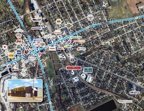 17 S Gamble St, Shelby, OH - AERIAL  map view