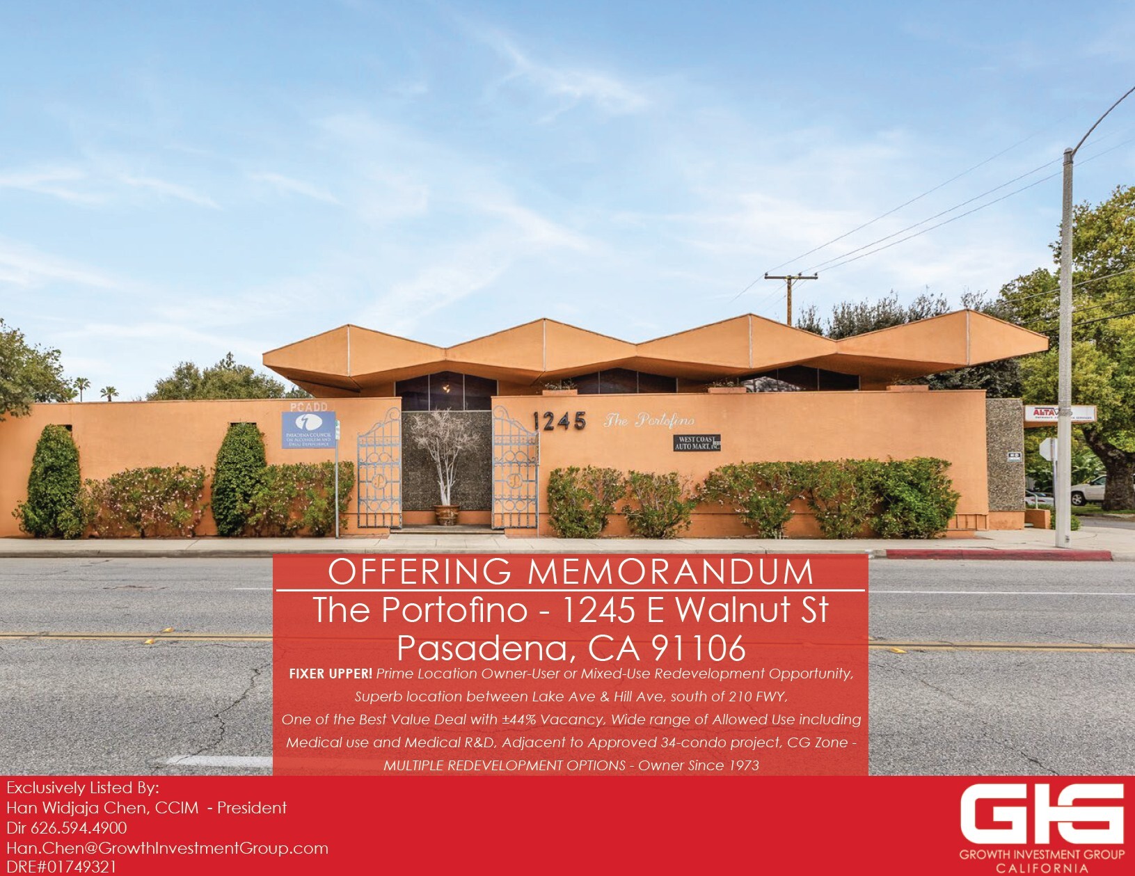 1245 E Walnut St, Pasadena, CA for sale Building Photo- Image 1 of 33