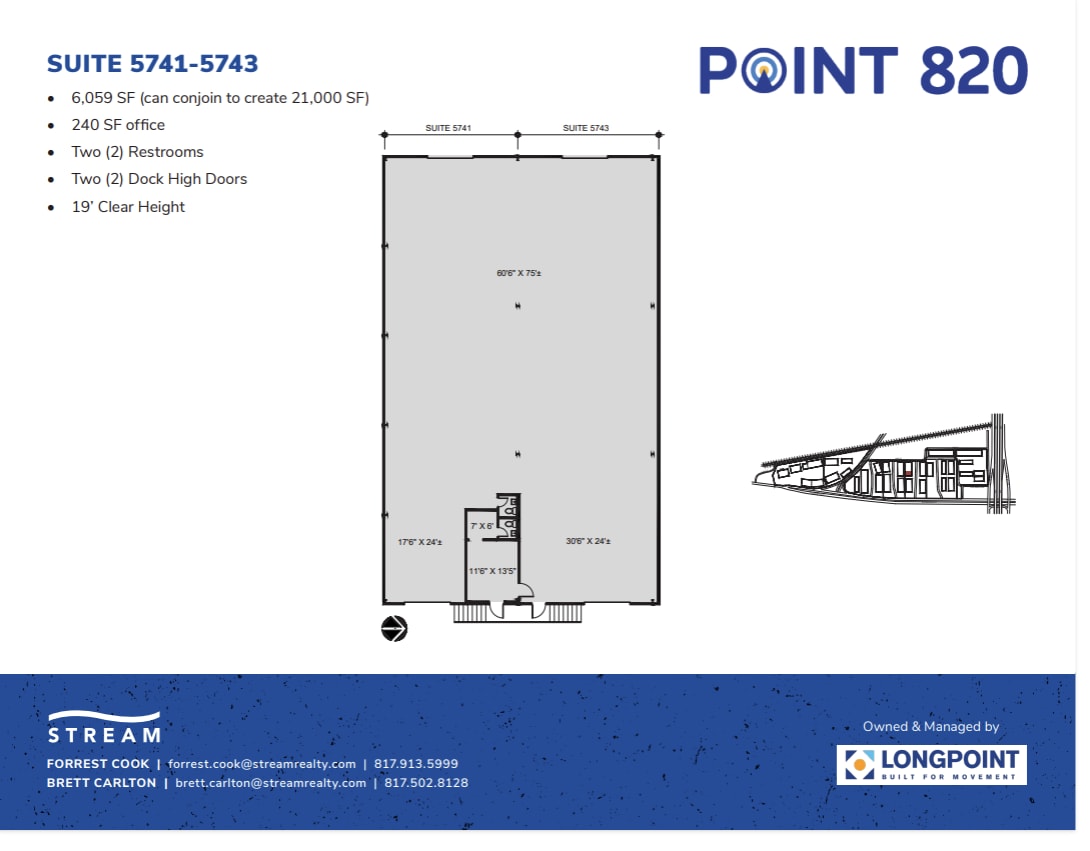 5721 E Rosedale St, Fort Worth, TX for lease Floor Plan- Image 1 of 1