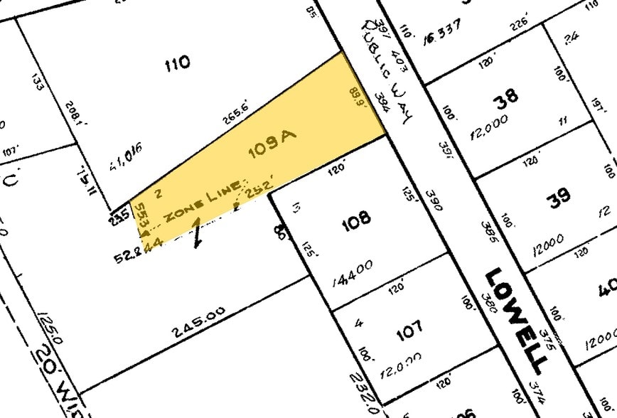 394 Lowell St, Lexington, MA à vendre - Plan cadastral - Image 3 de 40