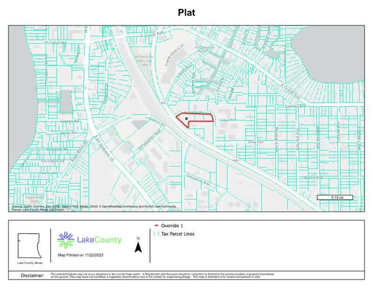 21 Hillside Dr, Fox Lake, IL for sale - Plat Map - Image 1 of 5