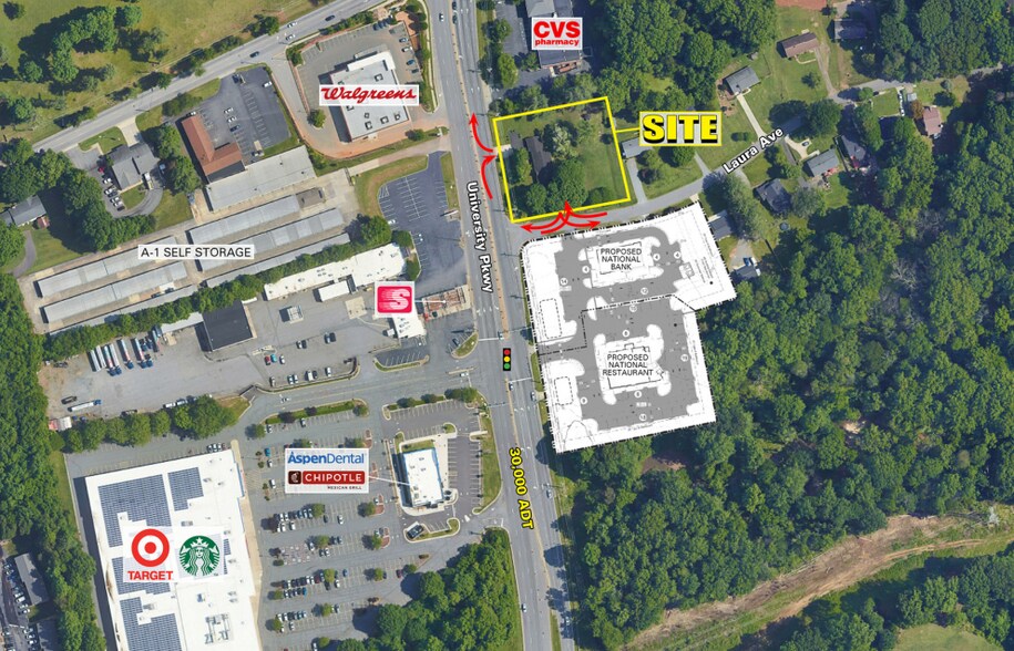 5455 University Pky, Winston-Salem, NC à vendre - Aérien - Image 2 de 2