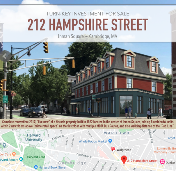 212 Hampshire St, Cambridge, MA for sale - Building Photo - Image 1 of 1