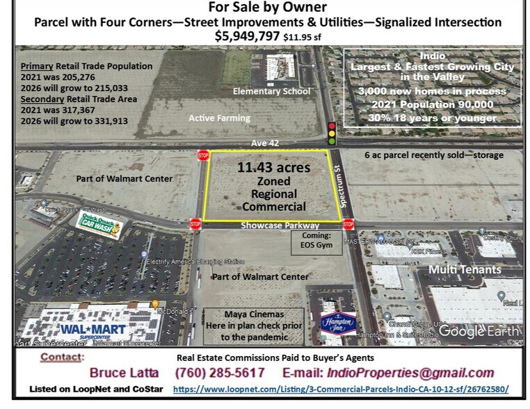 Ave 42 And Spectrum St, Indio, CA à vendre - Aérien - Image 3 de 19
