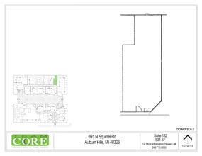 691 N Squirrel Rd, Auburn Hills, MI for lease Floor Plan- Image 1 of 1