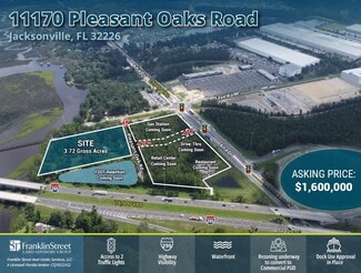 Plus de détails pour 11170 Pleasant Oak Rd N, Jacksonville, FL - Terrain à vendre