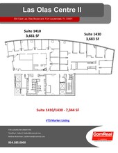 350 E Las Olas Blvd, Fort Lauderdale, FL for lease Floor Plan- Image 2 of 2