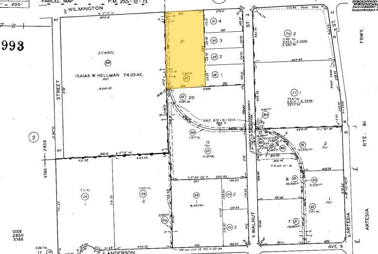 1805 S Wilmington Ave, Compton, CA for lease - Plat Map - Image 2 of 5