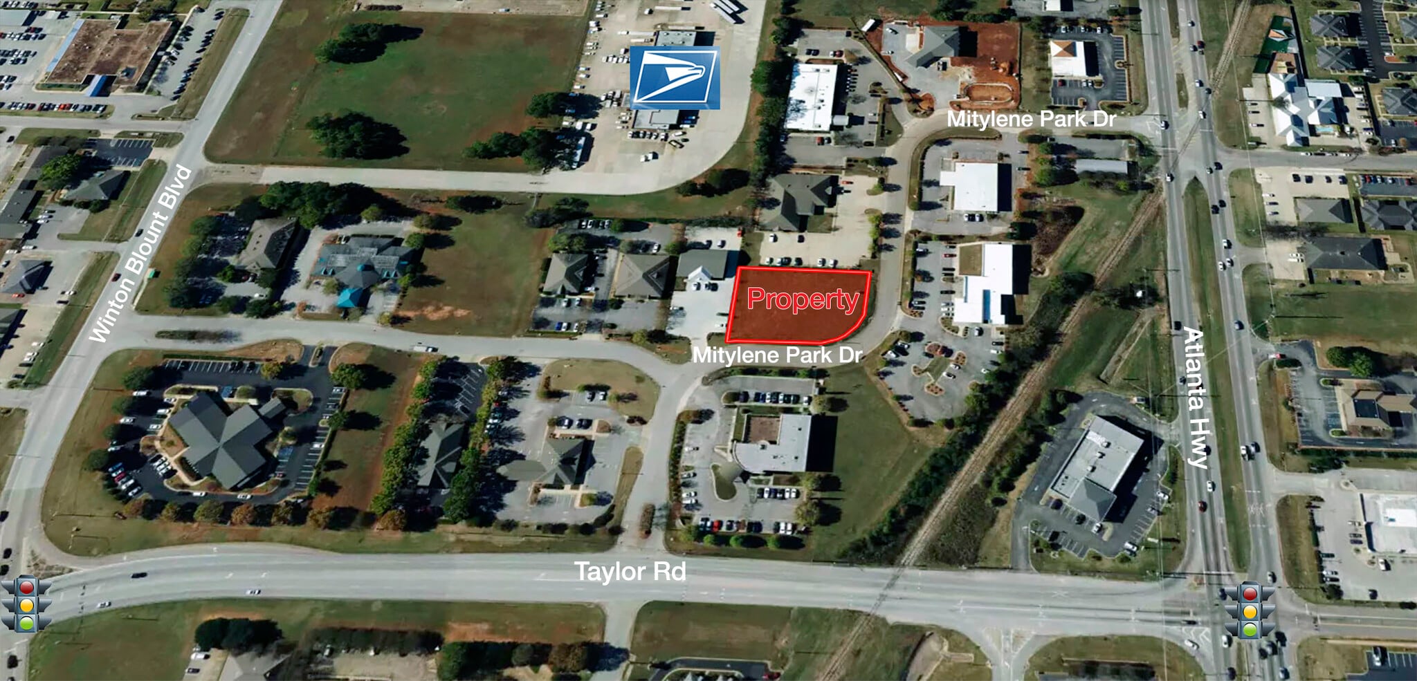 Atlanta Highway/Taylor Road, Montgomery, AL for sale Aerial- Image 1 of 3