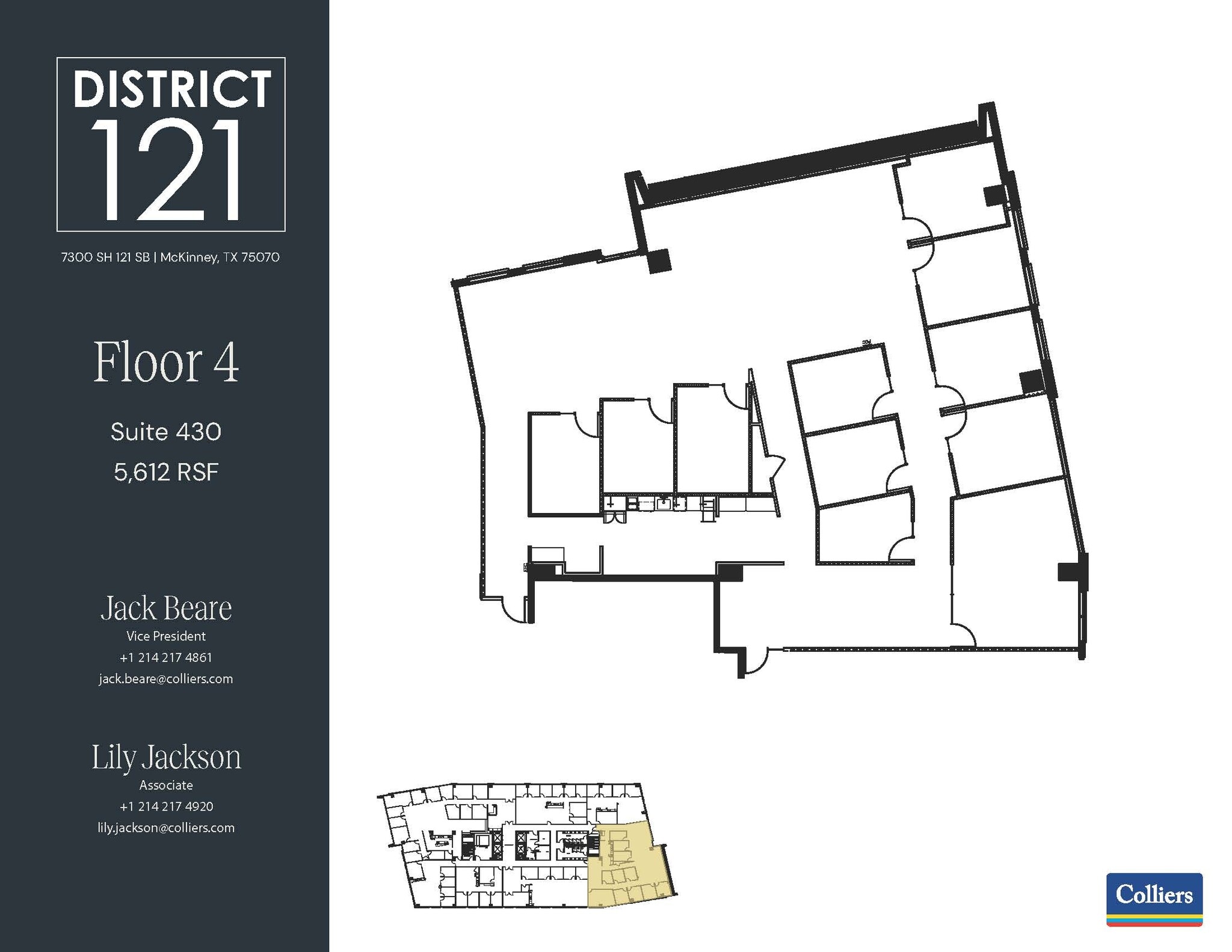 7300 SH 121 SB, McKinney, TX à louer Plan d’étage- Image 1 de 2