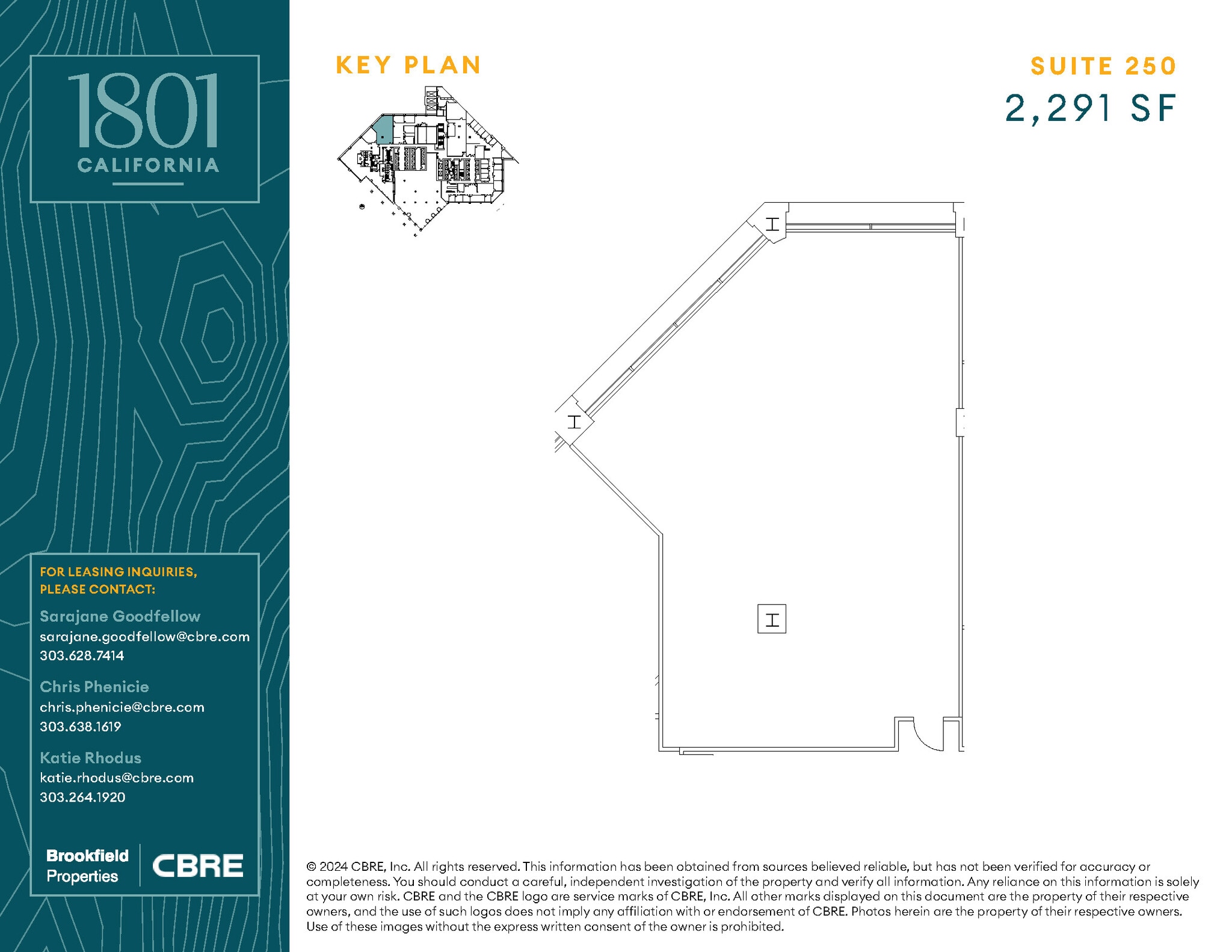 1801 California St, Denver, CO for lease Floor Plan- Image 1 of 1