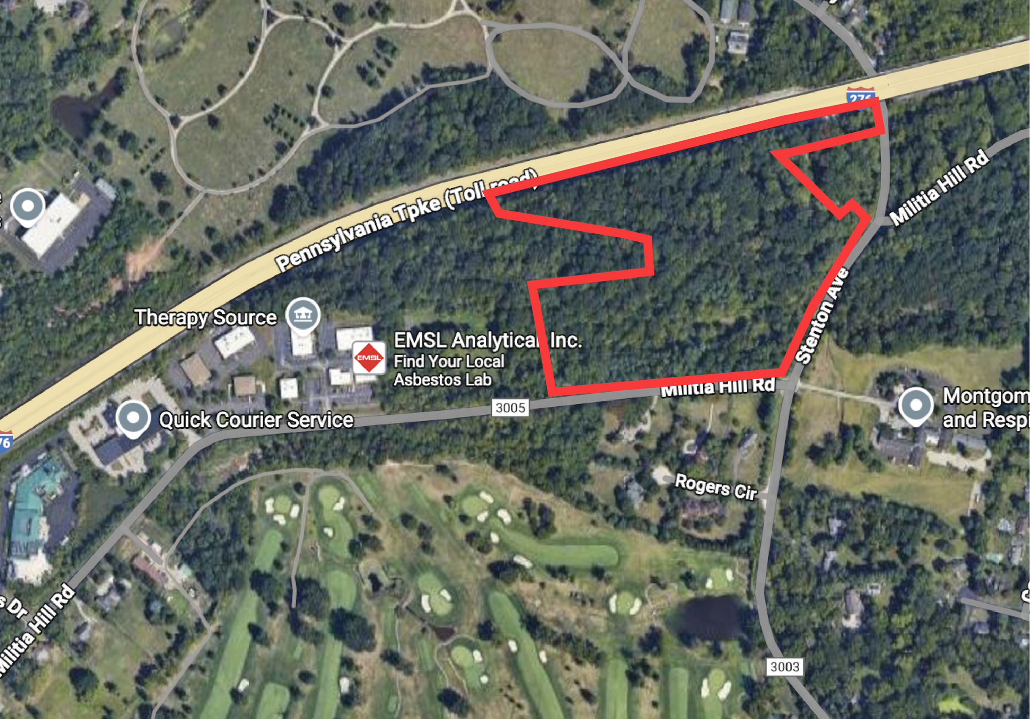 Militia Hill Rd, Plymouth Meeting, PA for sale Aerial- Image 1 of 2