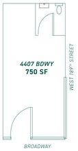 4407 Broadway, New York, NY for lease Floor Plan- Image 1 of 1
