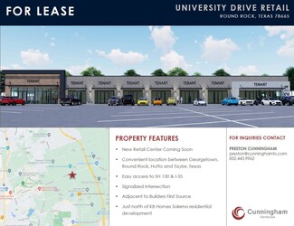 More details for University Blvd & CR 110, Round Rock, TX - Retail for Lease