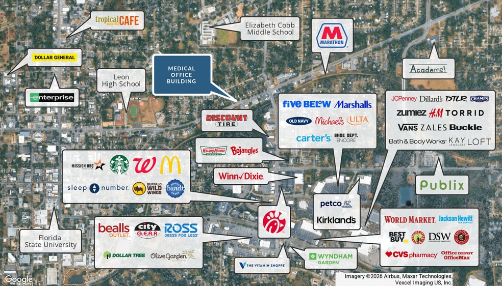 1100 E Tennessee St, Tallahassee, FL à vendre - Photo du bâtiment - Image 2 de 3