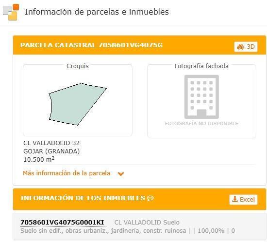 Calle Valladolid, 1, Gójar, Granada à vendre - Plan de site - Image 3 de 3
