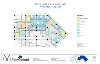 820 Gessner Rd, Houston, TX à louer Plan d’étage- Image 2 de 2