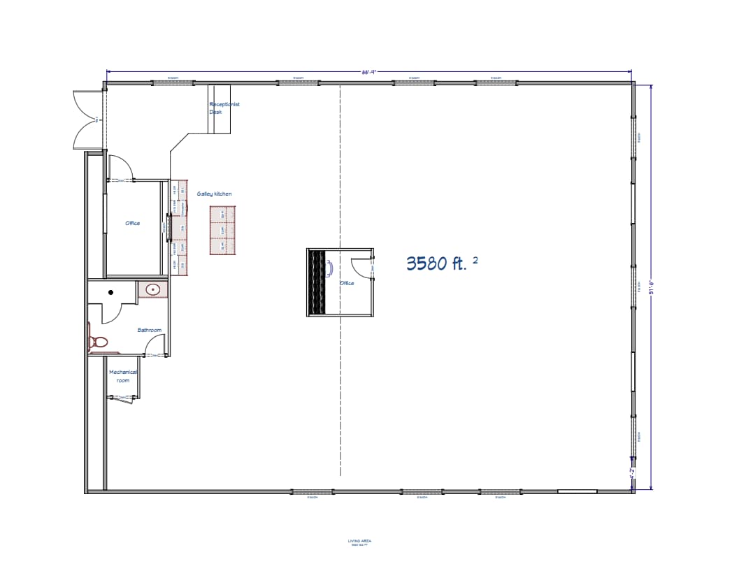 303 Queen St, Tappahannock, VA for lease Floor Plan- Image 1 of 2