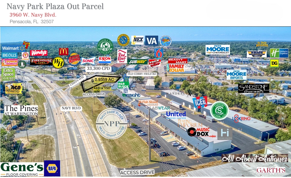 3960 W Navy Blvd, Pensacola, FL à louer - Photo du bâtiment - Image 2 de 4
