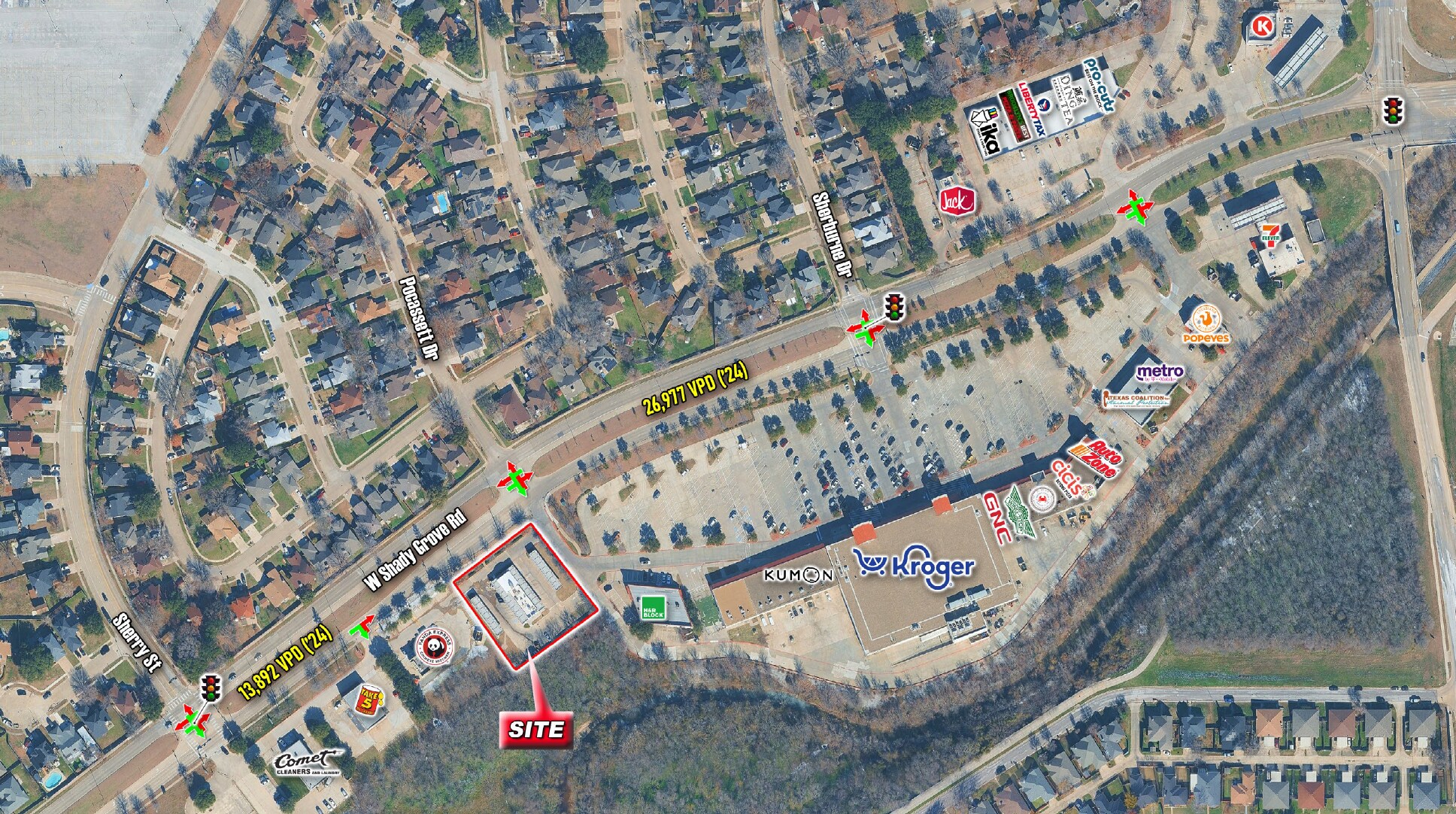 2240 SE Green Oaks Blvd, Arlington, TX à louer Aérien- Image 1 de 7