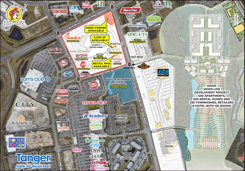 1540 Cornerstone Blvd, Daytona Beach, FL à louer - Plan de site - Image 3 de 4