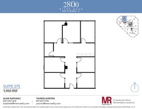 2800 S River Rd, Des Plaines, IL à louer Plan d’étage- Image 1 de 1