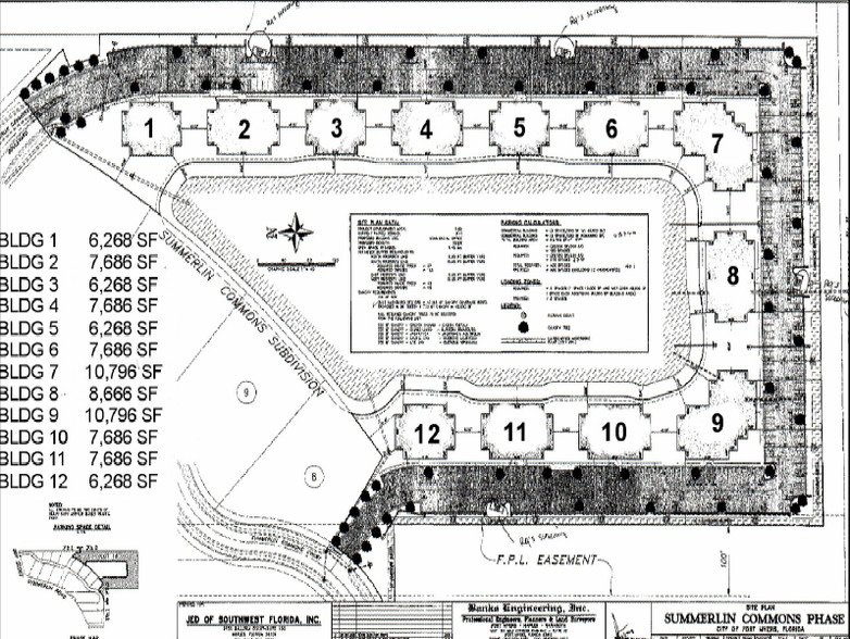 5252 Summerlin Commons Way, Fort Myers, FL for lease - Site Plan - Image 2 of 6