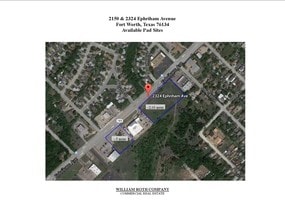 2250 Ephriham Ave, Fort Worth, TX - Aerial  map view