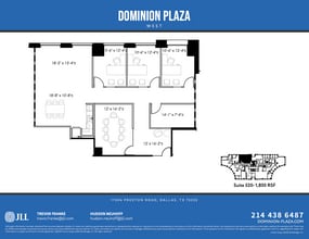 17304 Preston Rd, Dallas, TX à louer Plan d’étage- Image 1 de 1