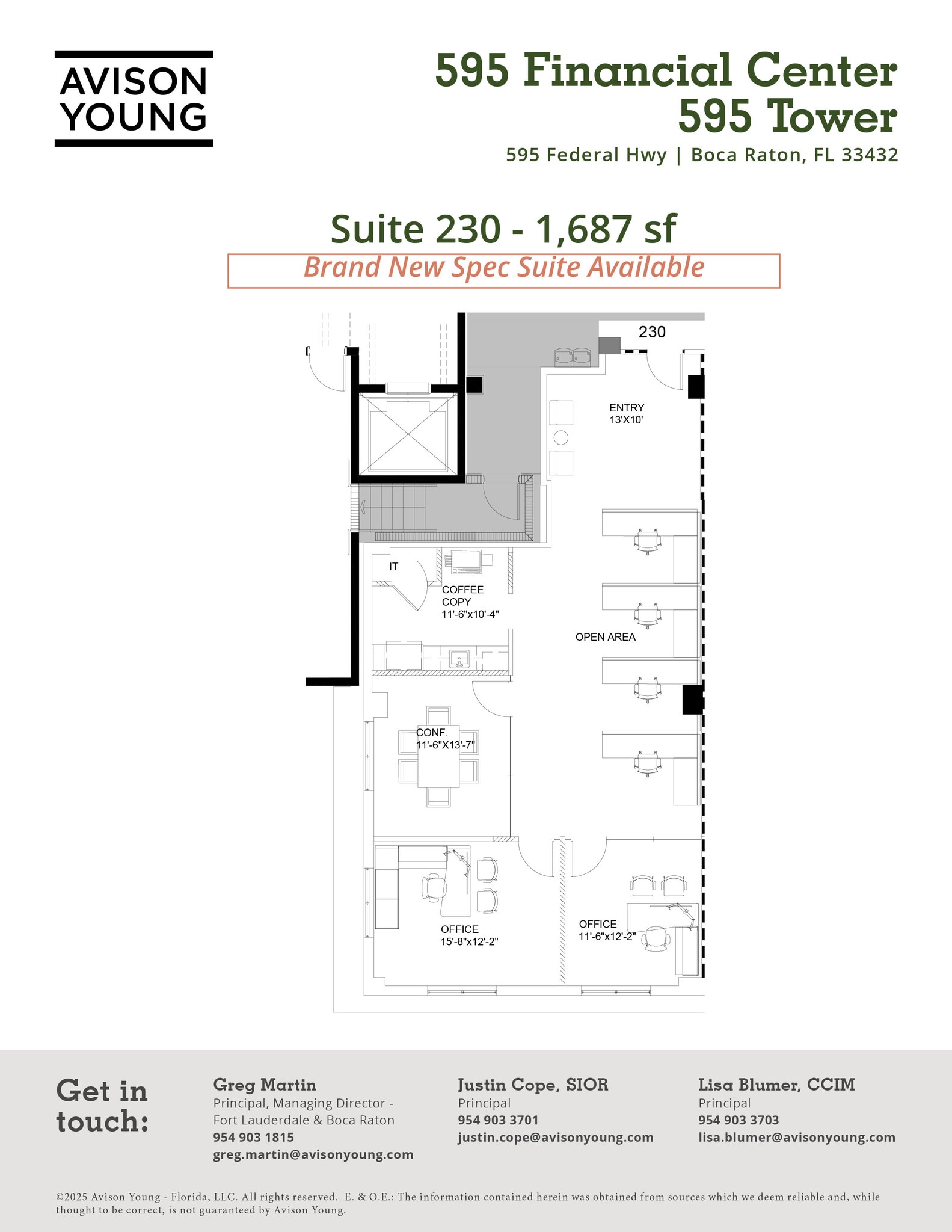 595 S Federal Hwy, Boca Raton, FL for lease Floor Plan- Image 1 of 1