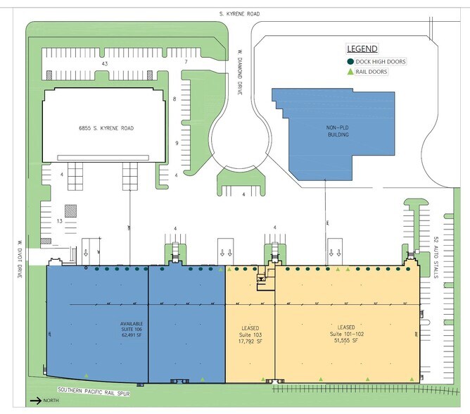 455 W Diamond Dr, Tempe, AZ for lease - Site Plan - Image 2 of 3