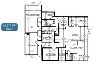 8252 Clairemont Mesa Blvd, San Diego, CA à louer Plan d’étage- Image 1 de 1