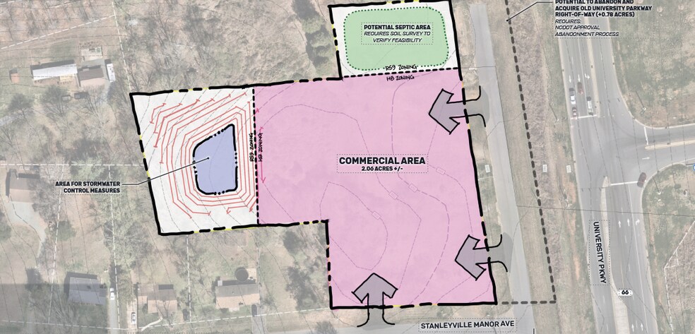6444 University Pkwy, Winston-Salem, NC à louer - Plan de site - Image 1 de 3