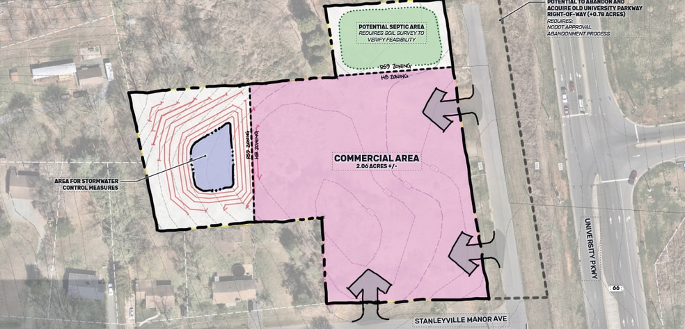 6444 University Pkwy, Winston-Salem, NC for lease - Site Plan - Image 1 of 3