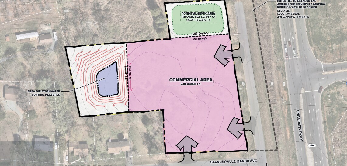 6444 University Pkwy, Winston-Salem, NC à louer Plan de site- Image 1 de 4