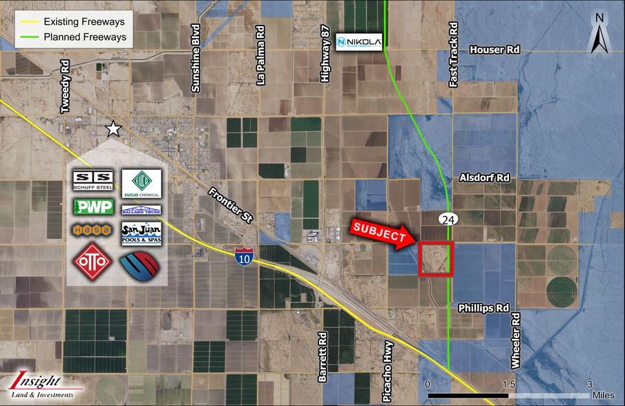 Fast Track and Milligan, Eloy, AZ for sale - Aerial - Image 2 of 3