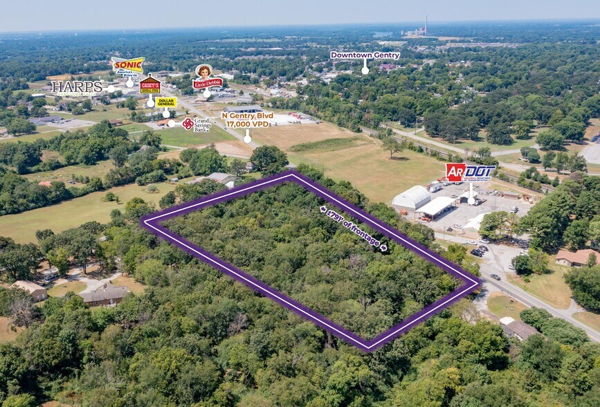 N Gentry Boulevard, Gentry, AR for sale - Aerial - Image 2 of 2