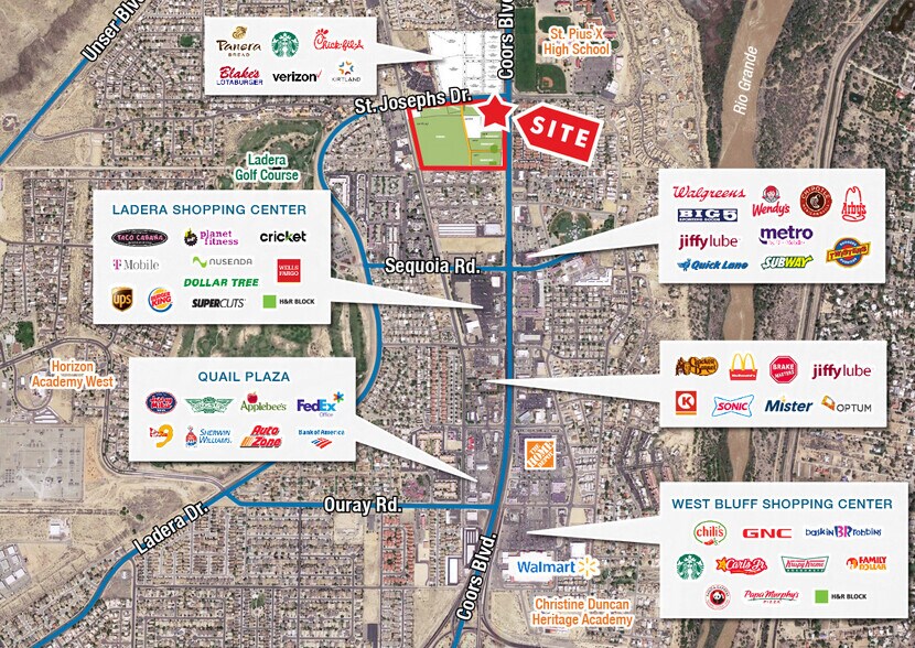 SWC Coors Blvd. & St. Josephs Dr. NW, Albuquerque, NM à vendre - Photo du bâtiment - Image 3 de 4