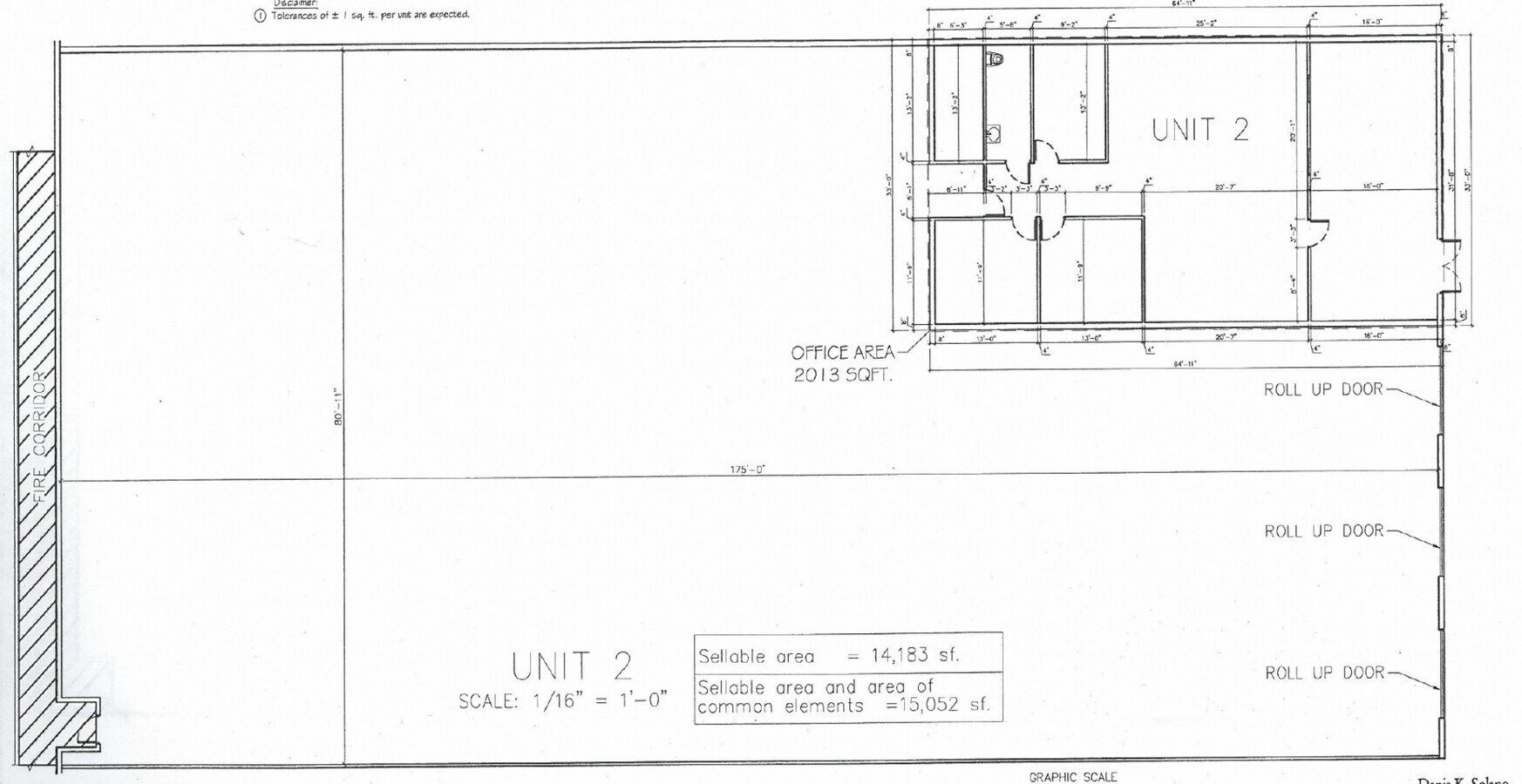 7500 NW 25th St, Miami, FL 33122 - Unité 2 - - Plan d’étage - Image 1 of 5