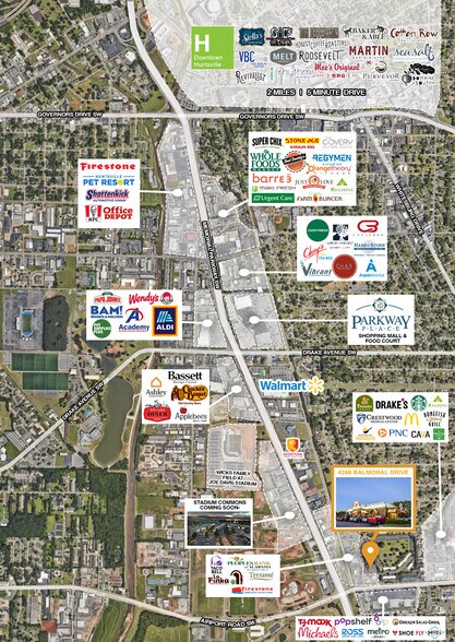 4249 Balmoral Dr SW, Huntsville, AL à vendre - Photo du bâtiment - Image 2 de 7